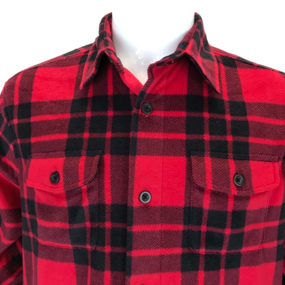 Chaps NWOT Soft Fleece Buffalo Plaid Shirt M - Picture 4 of 7